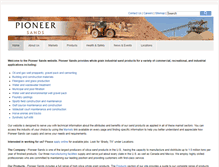Tablet Screenshot of pioneersands.com